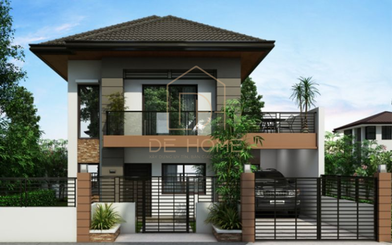 Mẫu thiết kế nhà đẹp 2 tầng 